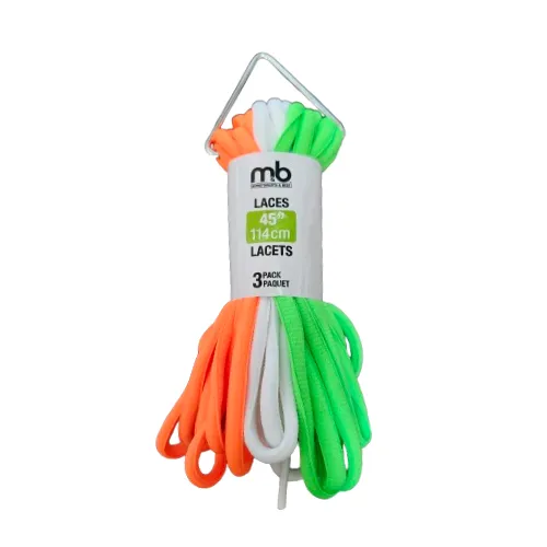 Oval Sport Shoe Laces - 3 Pack