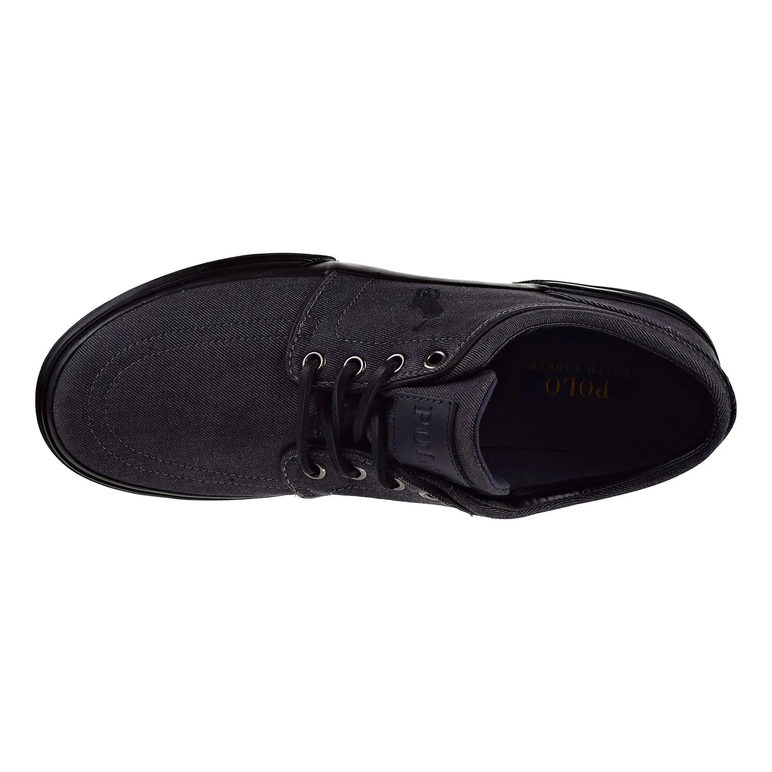 Polo Ralph Lauren Men's Faxon Low Sneaker Polo Black Denim