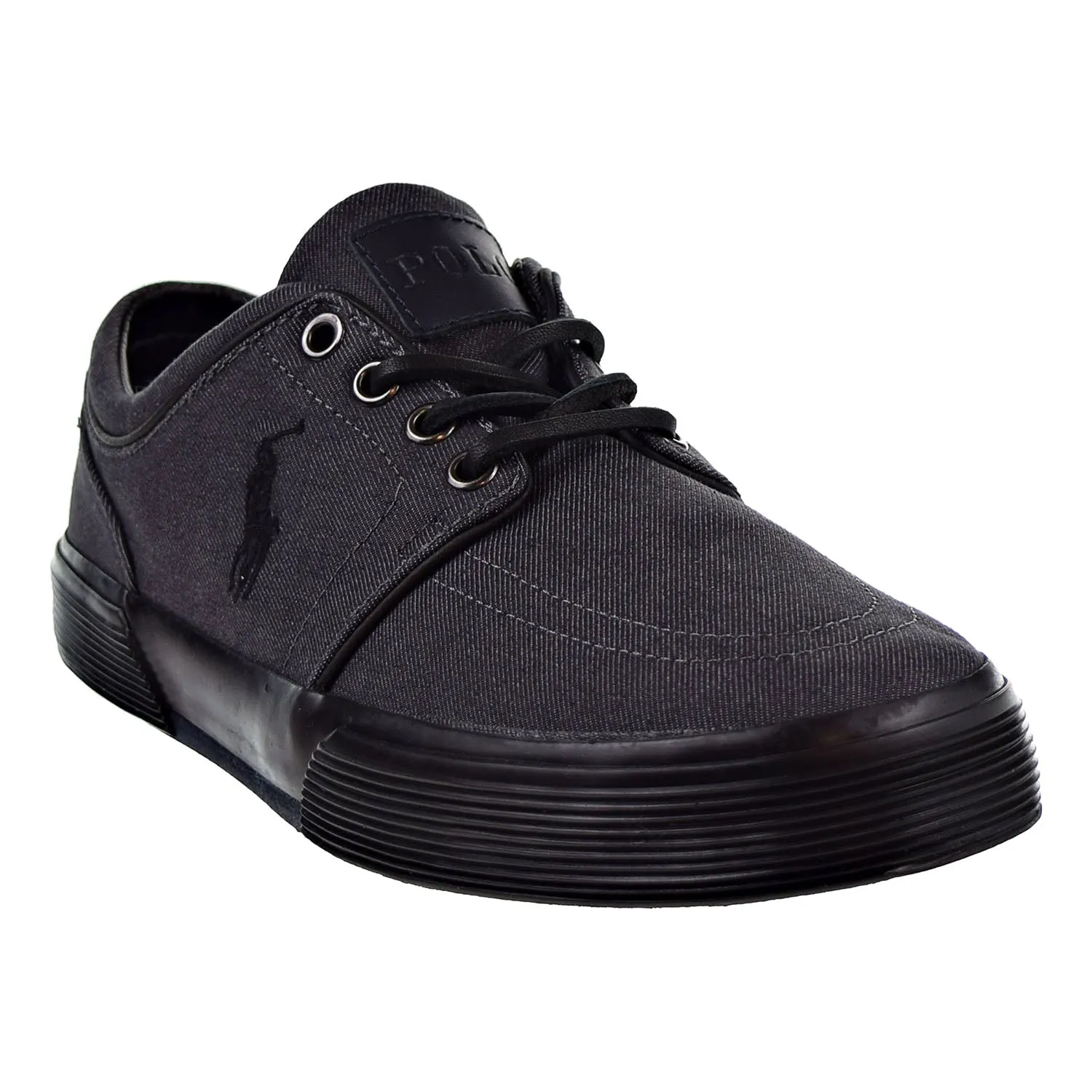 Polo Ralph Lauren Men's Faxon Low Sneaker Polo Black Denim
