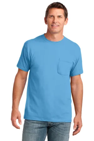 Port & Company® Core Cotton Pocket Tee. PC54P