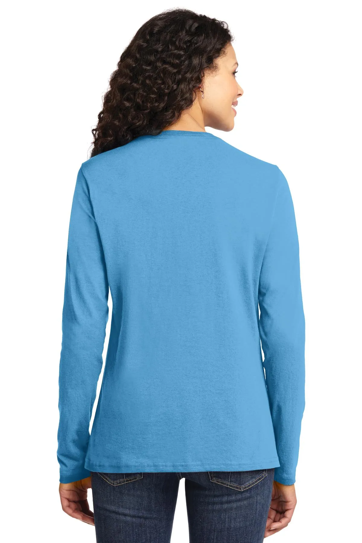 Port & Company® Ladies Long Sleeve Core Cotton Tee. LPC54LS