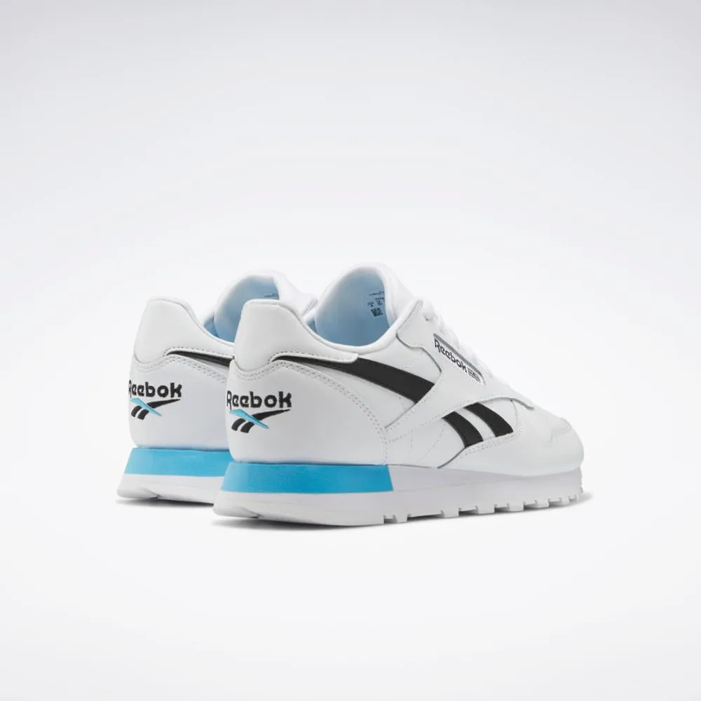 Reebok Footwear Kids Classic Leather FTWWHT/CBLACK/RADAQU