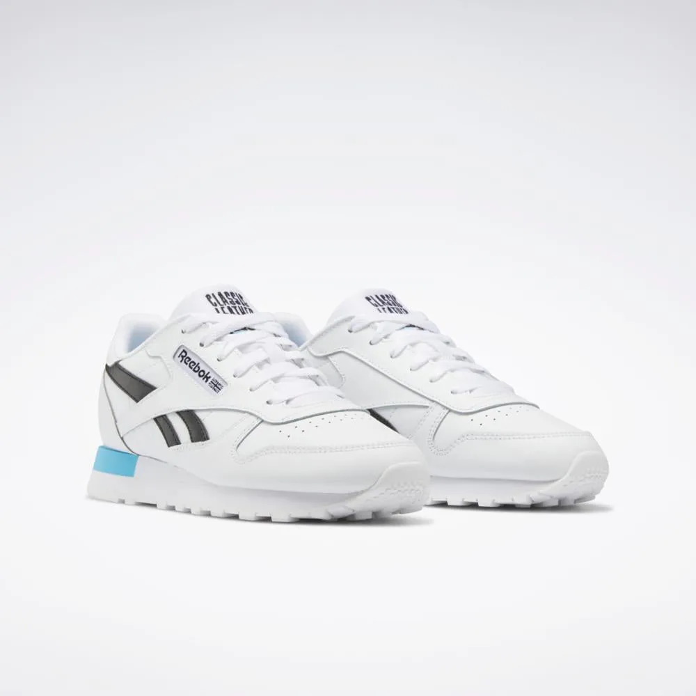 Reebok Footwear Kids Classic Leather FTWWHT/CBLACK/RADAQU
