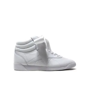 Reebok Freestyle High Satin Bow Womens White Trainers