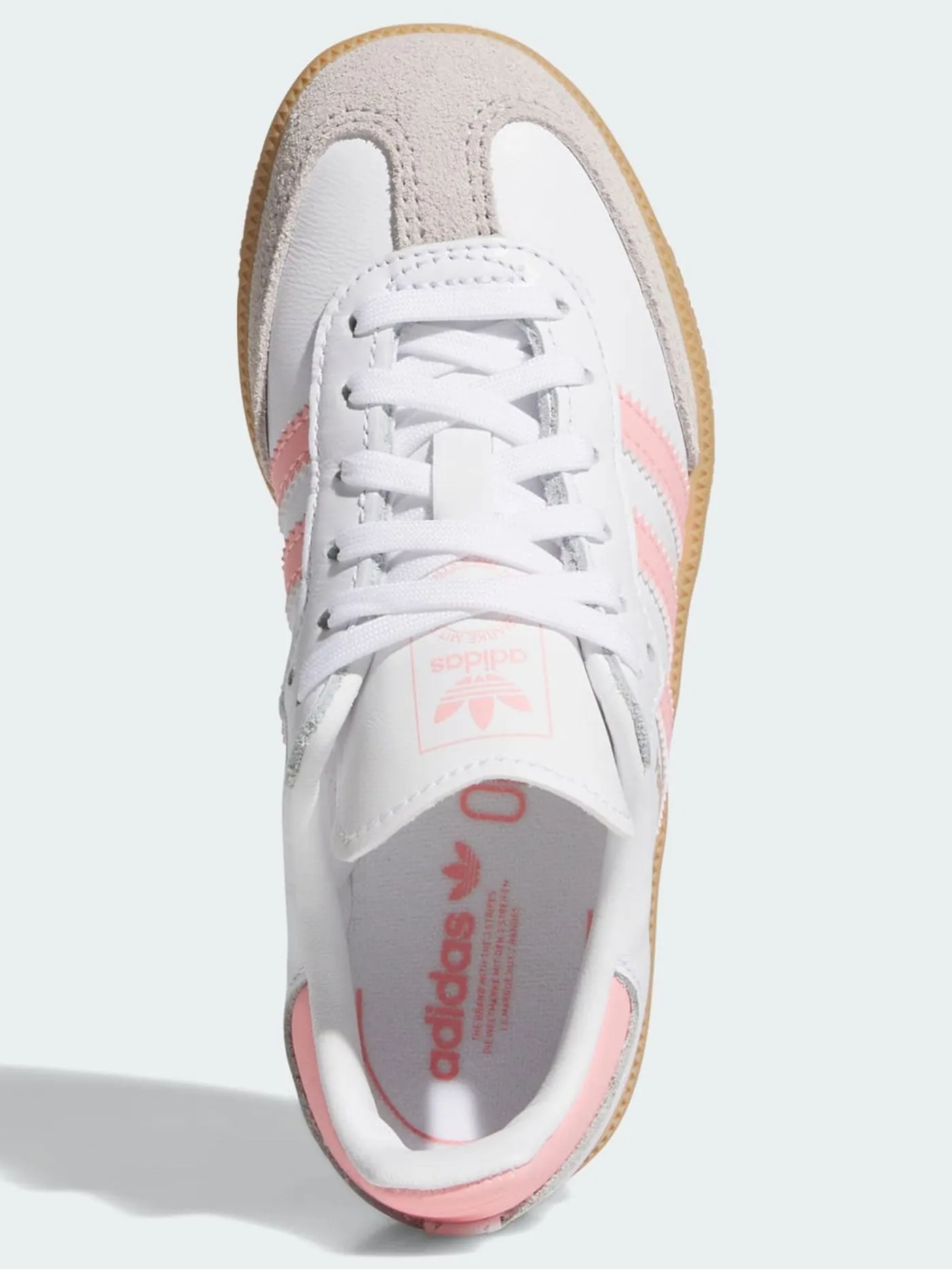 Samba OG White/Semi Pink Spark/Gum3 Shoes (Little Kids)