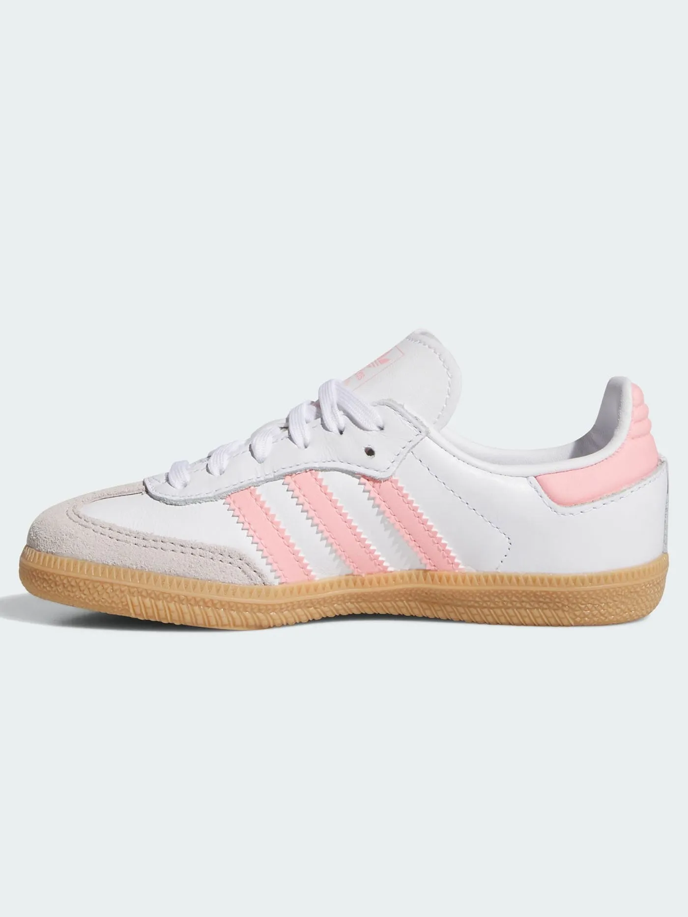 Samba OG White/Semi Pink Spark/Gum3 Shoes (Little Kids)
