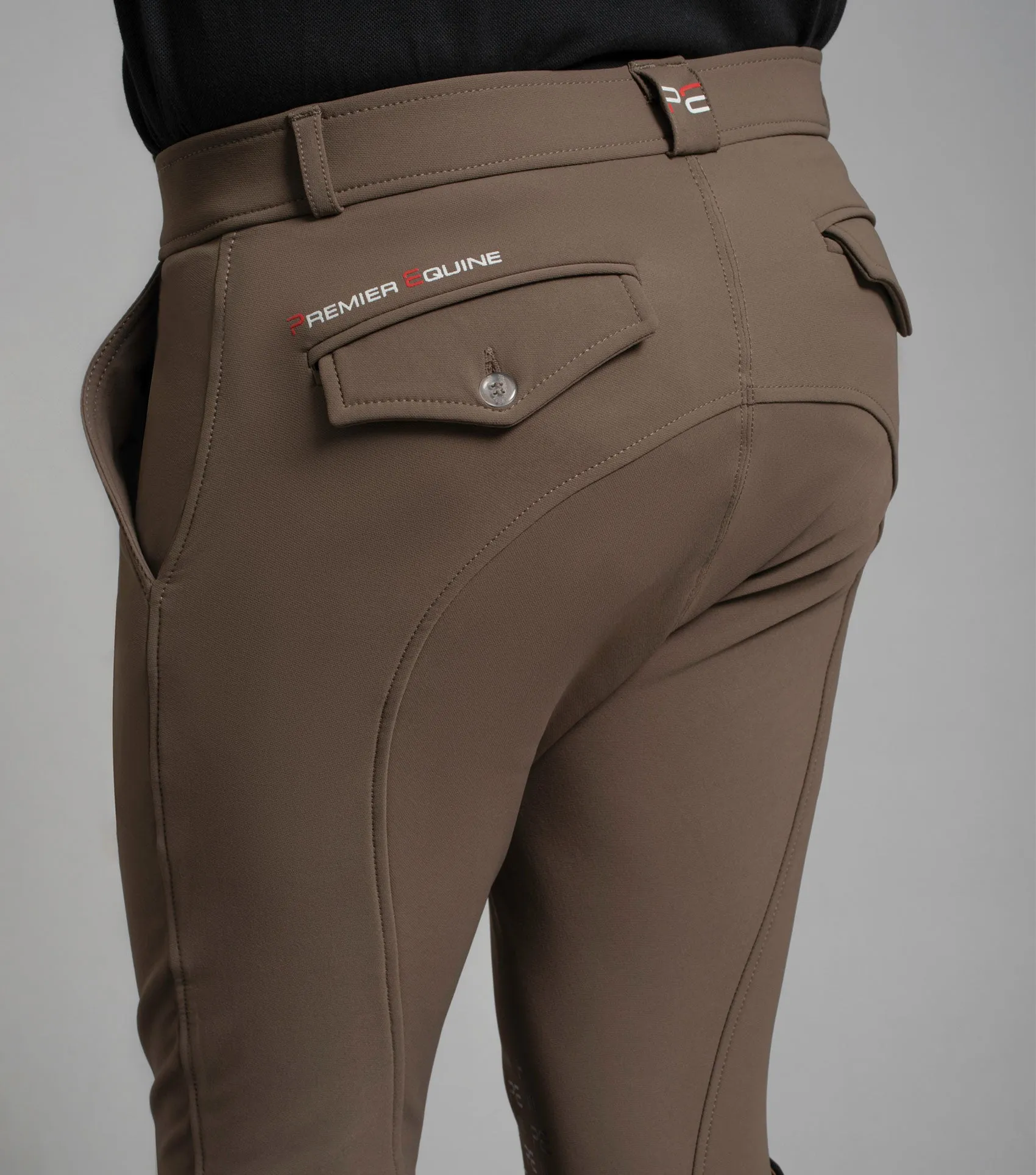 Santino Men's Gel Knee Riding Breeches Walnut