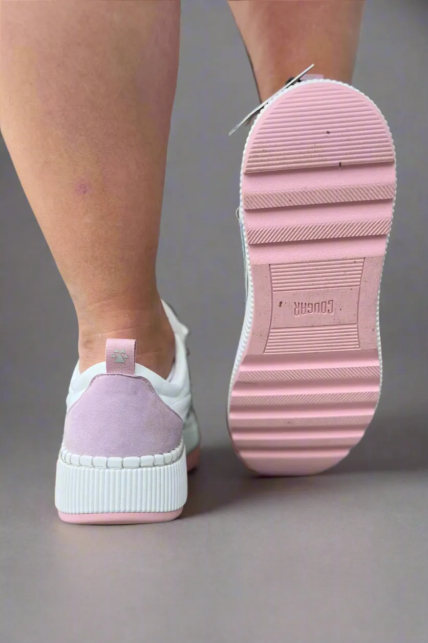 Sayah Waterproof Platform Sneaker - White Lavender