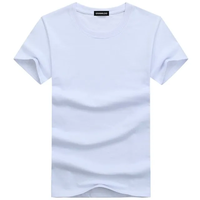 Short Sleeve Plain Solid Cotton Tees