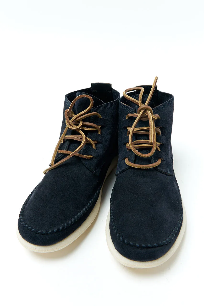 Silvano Sassetti Suede Moccasin Hi Crosty Blu Notte