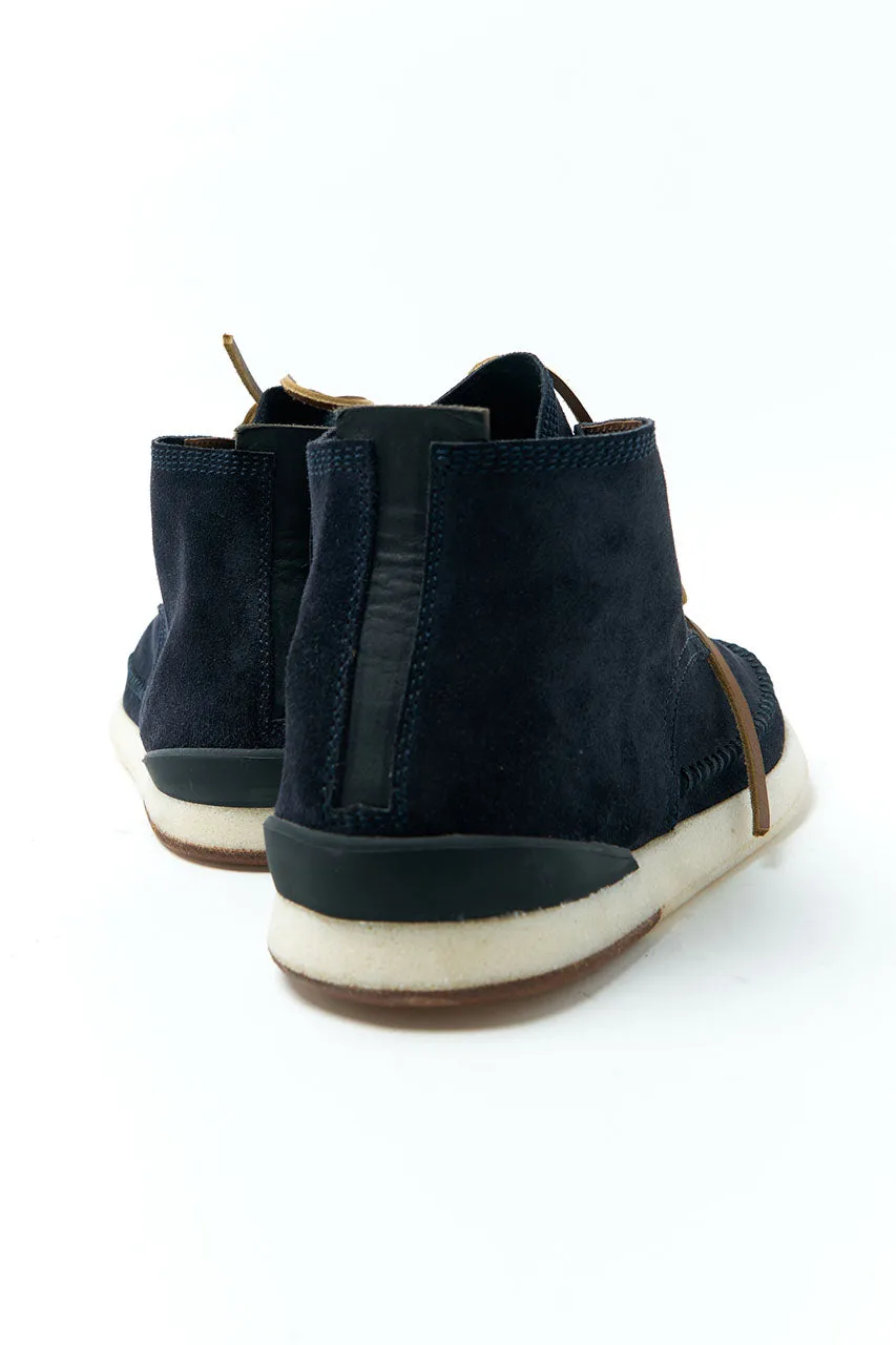 Silvano Sassetti Suede Moccasin Hi Crosty Blu Notte