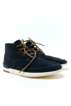 Silvano Sassetti Suede Moccasin Hi Crosty Blu Notte
