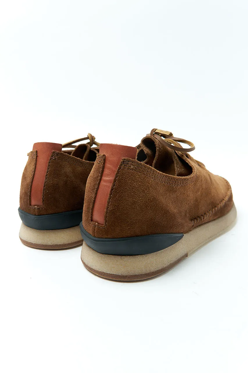 Silvano Sassetti Suede Moccasin Low Crosty Tobacco