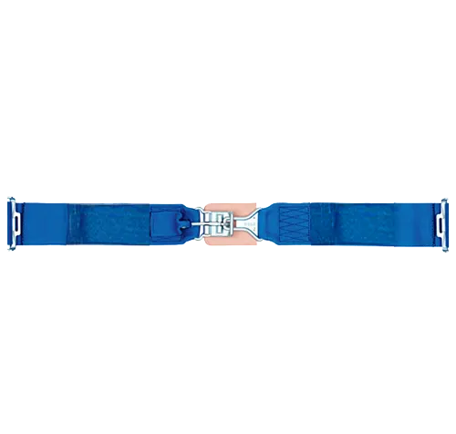 Simpson 5-Point Standard Latch & Link Lap Belt - Pull Up Adjust - 62" Wrap Around - Black