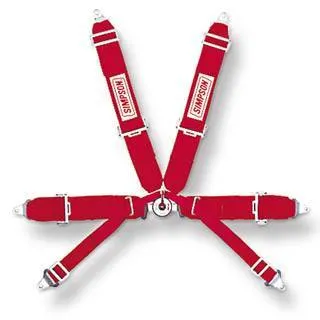 Simpson 6-Point Formula Car Camlock Harness - Bolt-In - Pull Up - Platinum