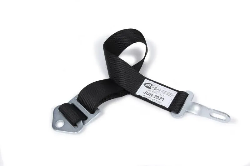 Simpson Bolt-In Semi-Adjustable Anti-Submarine Belt - Latch & Link - Black