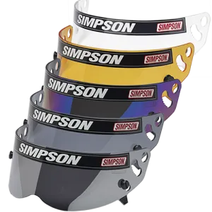 Simpson Helmet Shield - Diamondback/Speedway RX/X-Bandit Helmet - Snell SA2010/15 - Amber