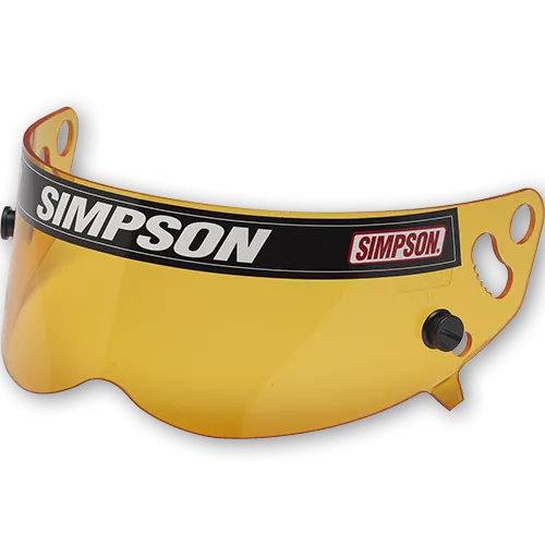 Simpson Helmet Shield - Diamondback/Speedway RX/X-Bandit Helmet - Snell SA2010/15 - Amber