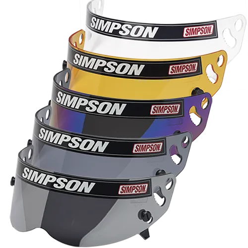 Simpson Helmet Shield - Diamondback/Speedway RX/X-Bandit Helmet - Snell SA2010/15 - Amber