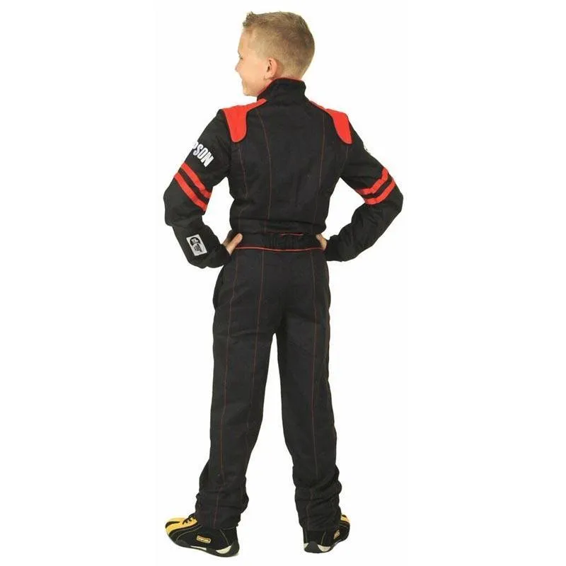 Simpson Legend II Youth Racing Suit - Black/Red