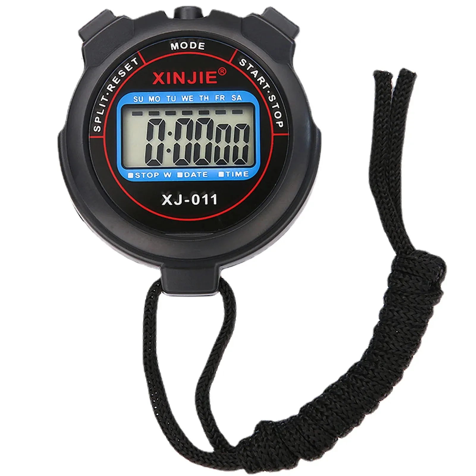 Sports Stopwatch Timer Athlete Referee Timer Portable Waterproof Fitness Timer With Date Display Alarm And Clock For Fitness
