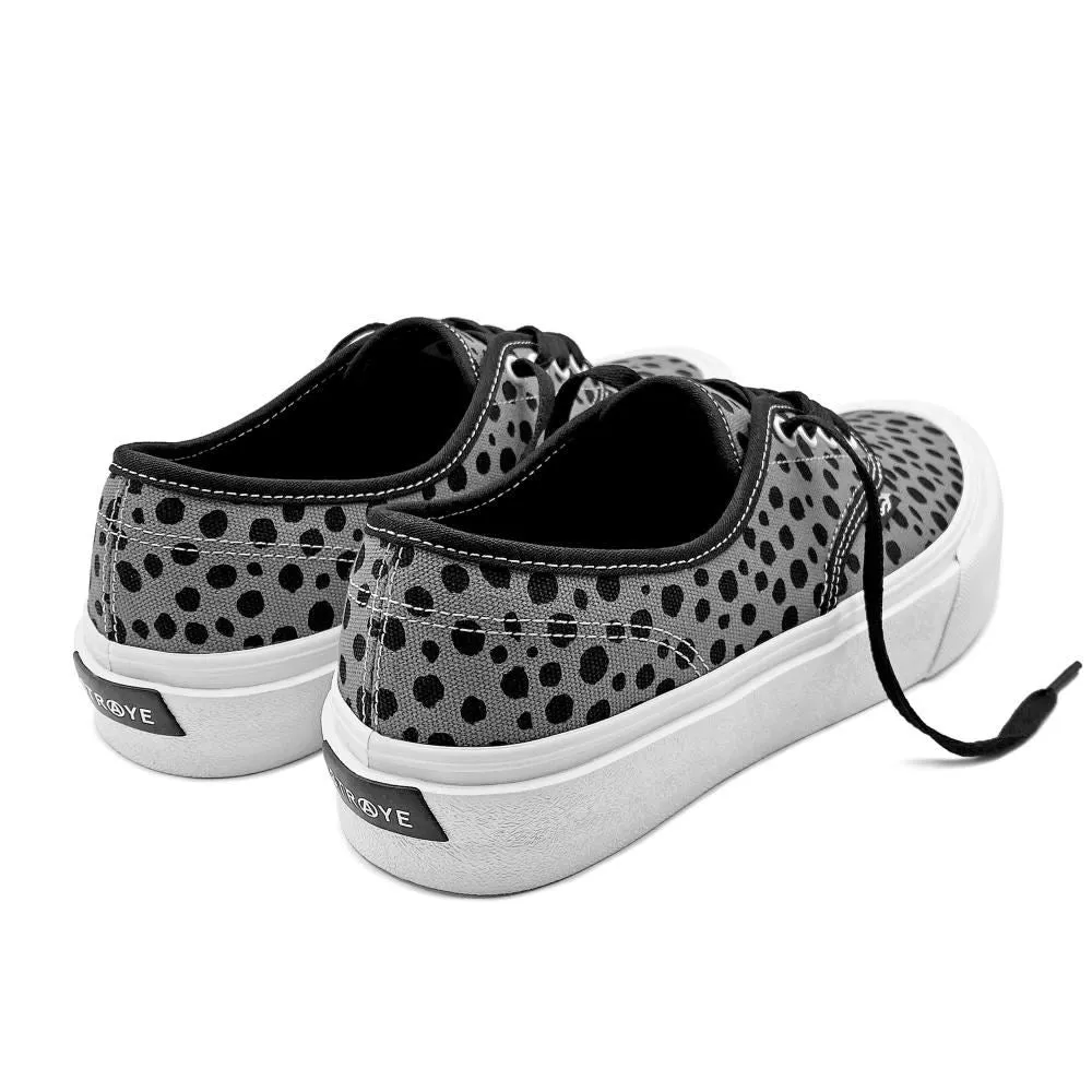 Straye Footwear Gower - Spots Charcoal / White