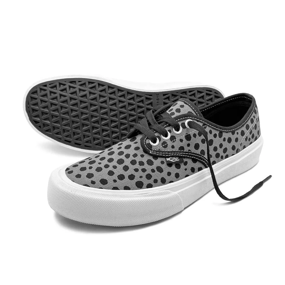 Straye Footwear Gower - Spots Charcoal / White
