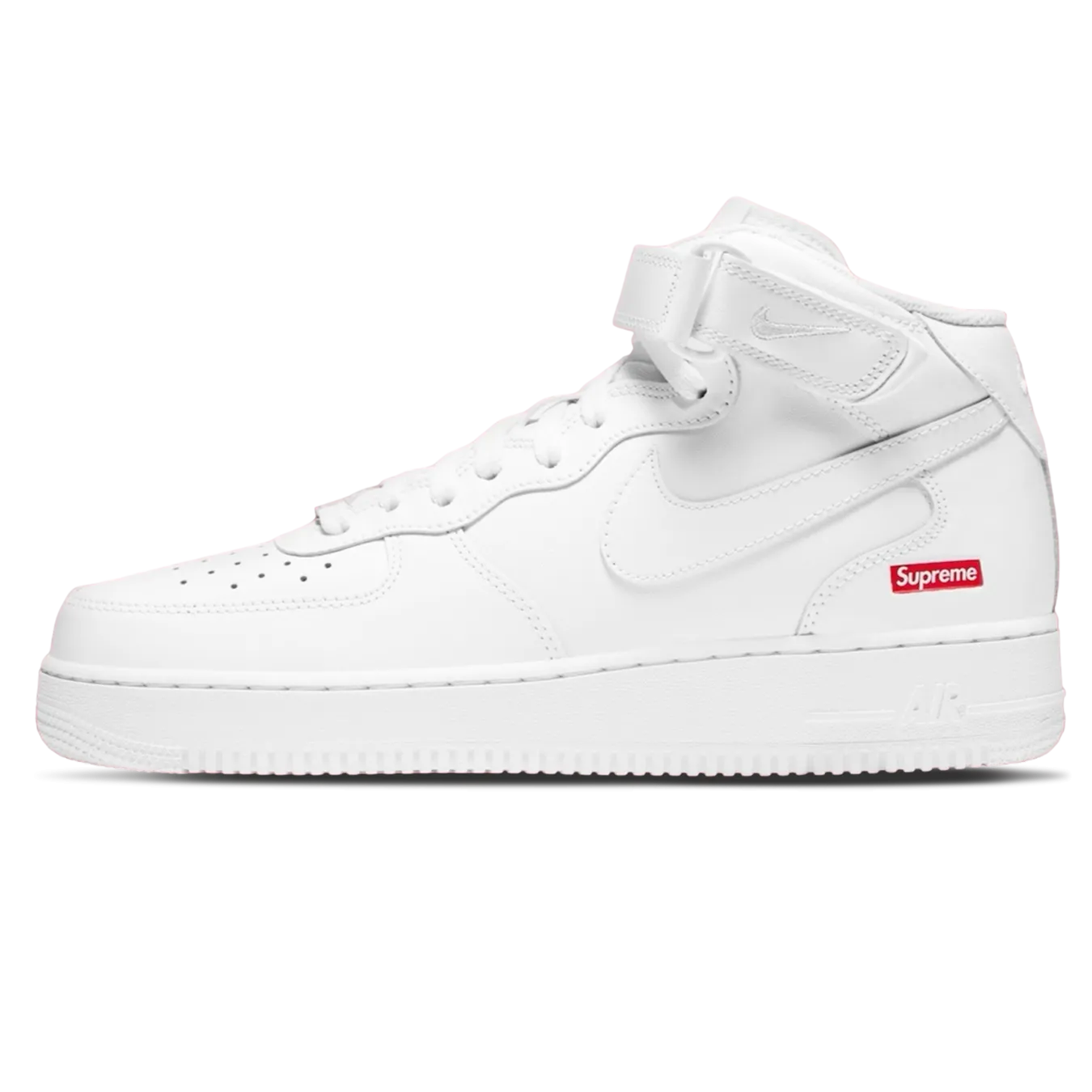 Supreme x Air Force 1 Mid 'Box Logo - Triple White'