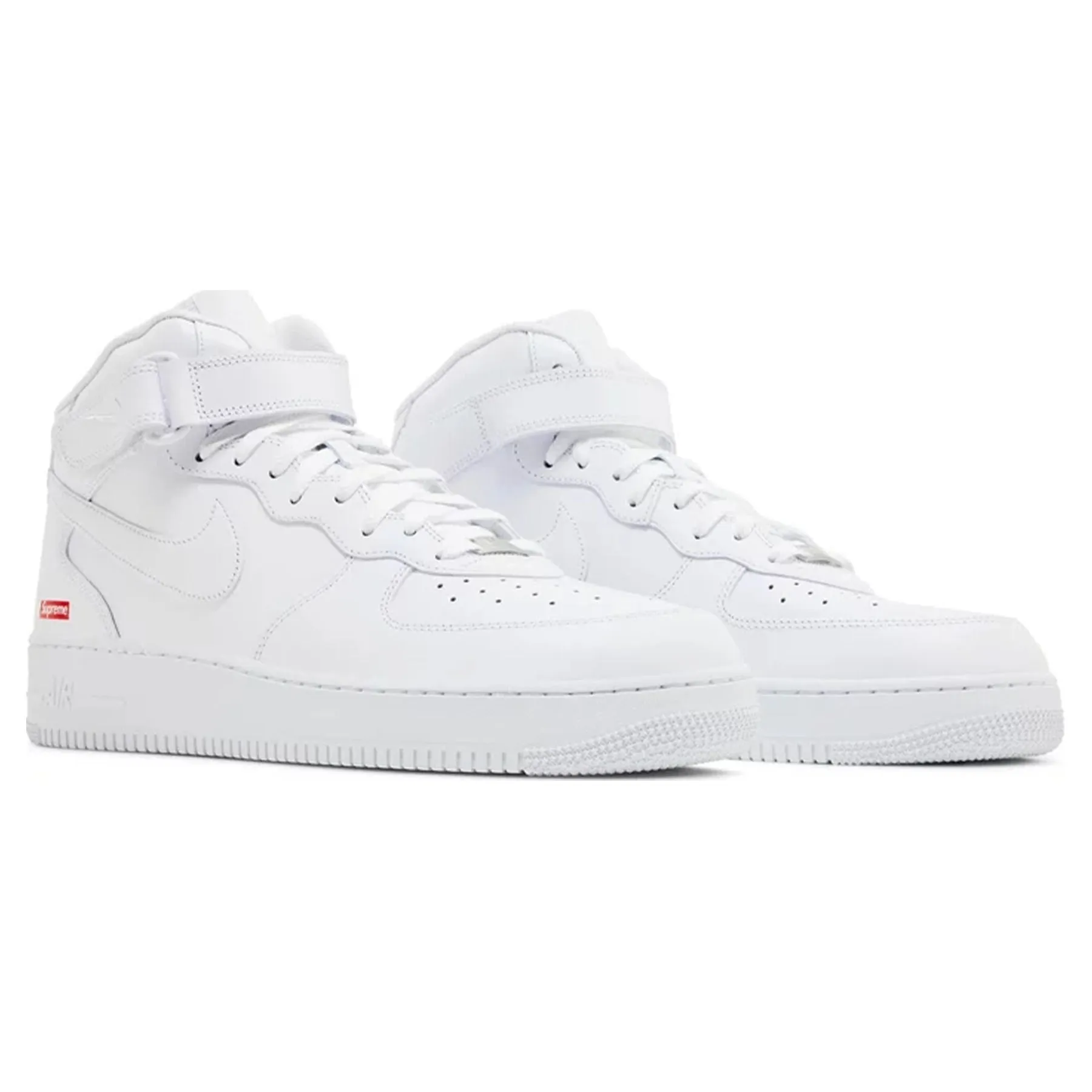 Supreme x Air Force 1 Mid 'Box Logo - Triple White'