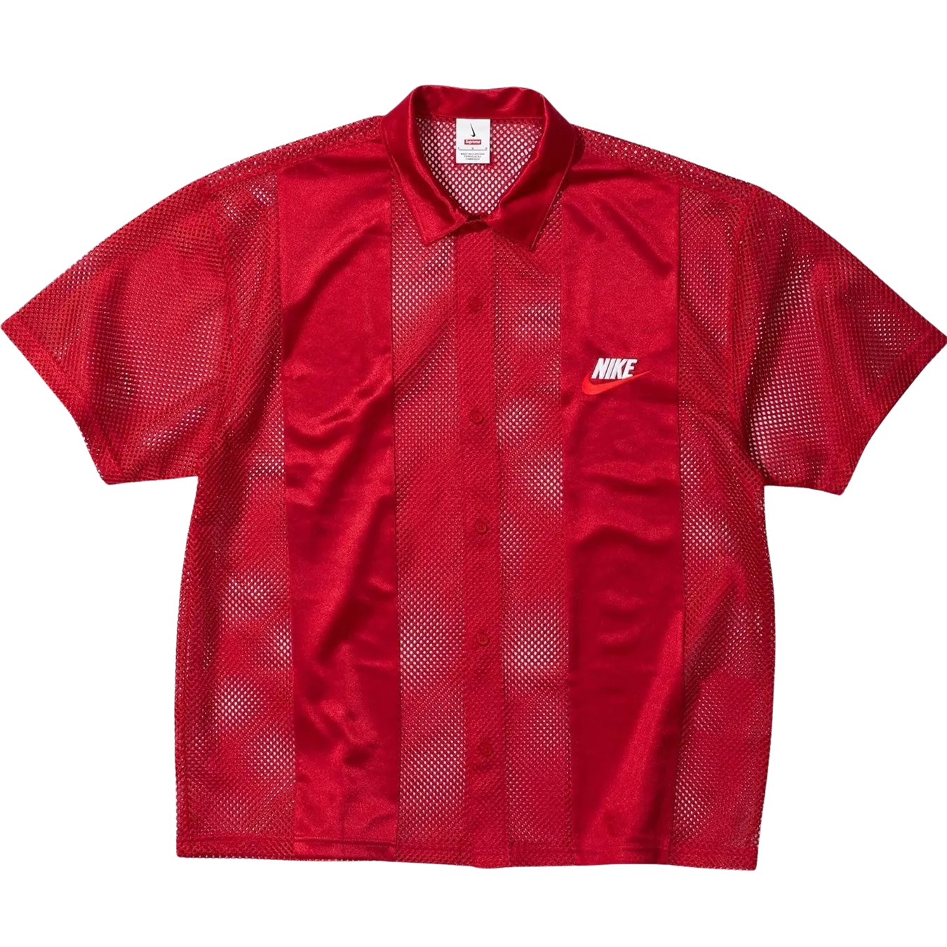 Supreme x Nike Mesh S/S Shirt 'Red'