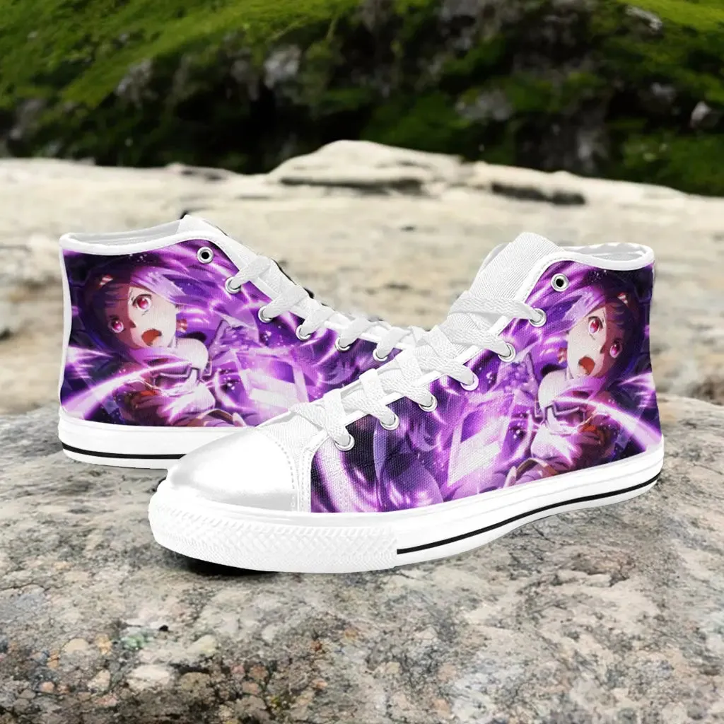 Sword Art Online Konno Yuuki Shoes High Top Sneakers for Kids and Adults
