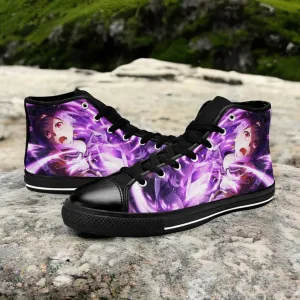 Sword Art Online Konno Yuuki Shoes High Top Sneakers for Kids and Adults