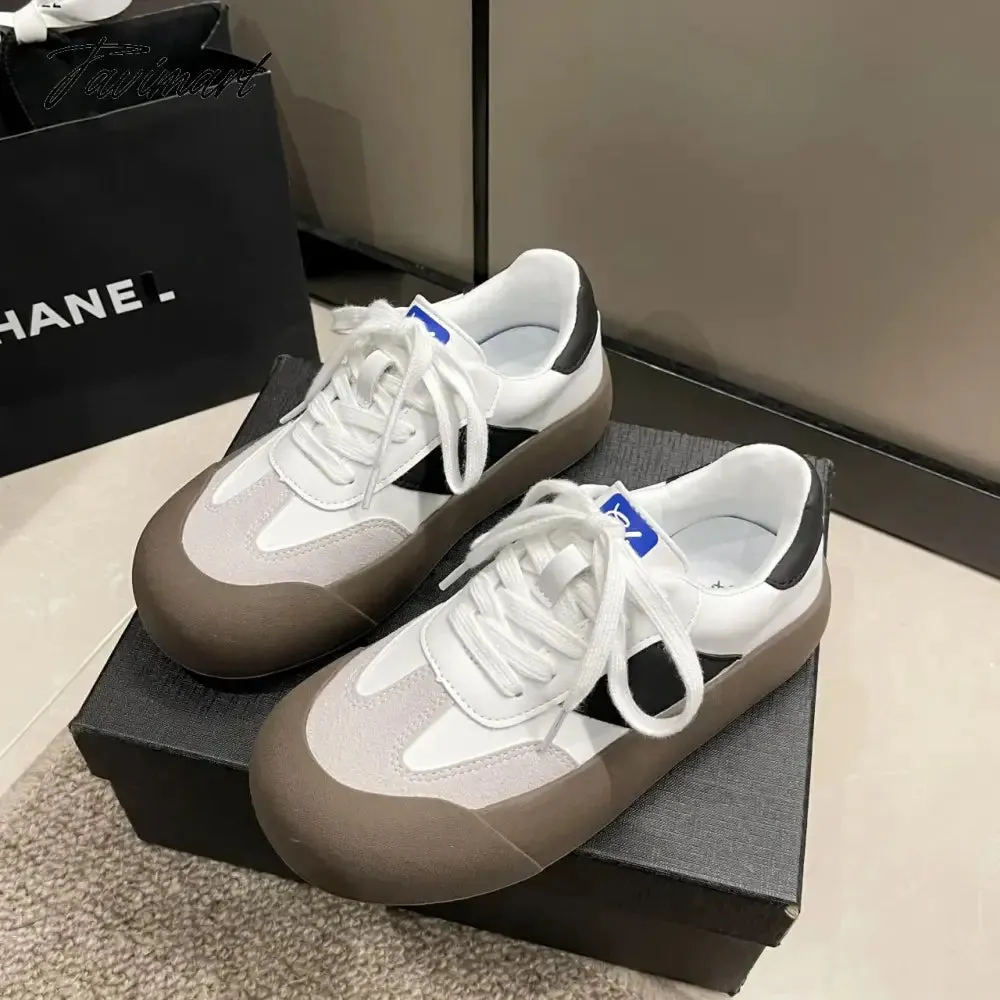 Tavimart Women summer shoes new casual Joker increased thick-soled light students moral training shoes retro explosion shoes.