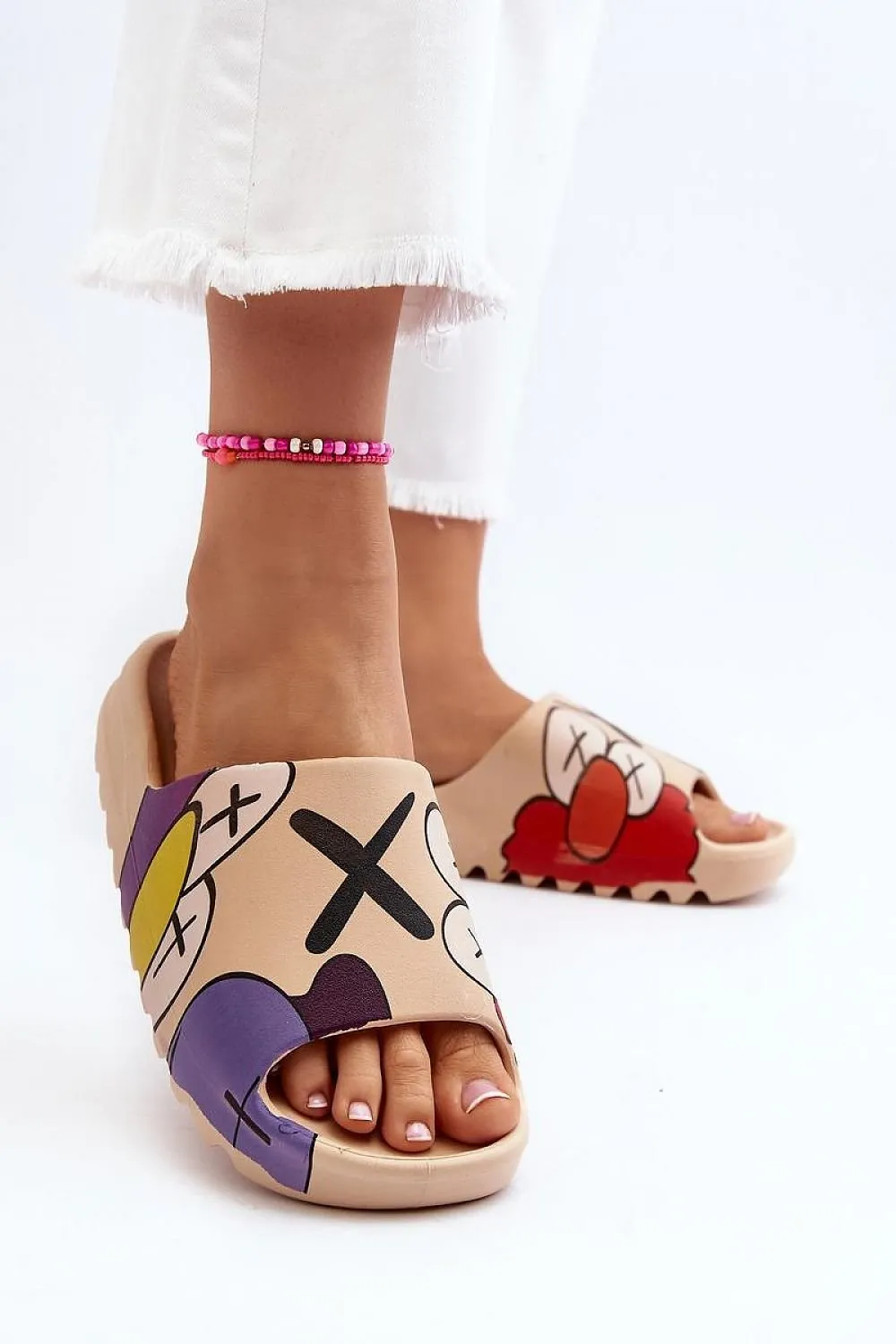 TEEK - Womens Graphic Rubber Slides