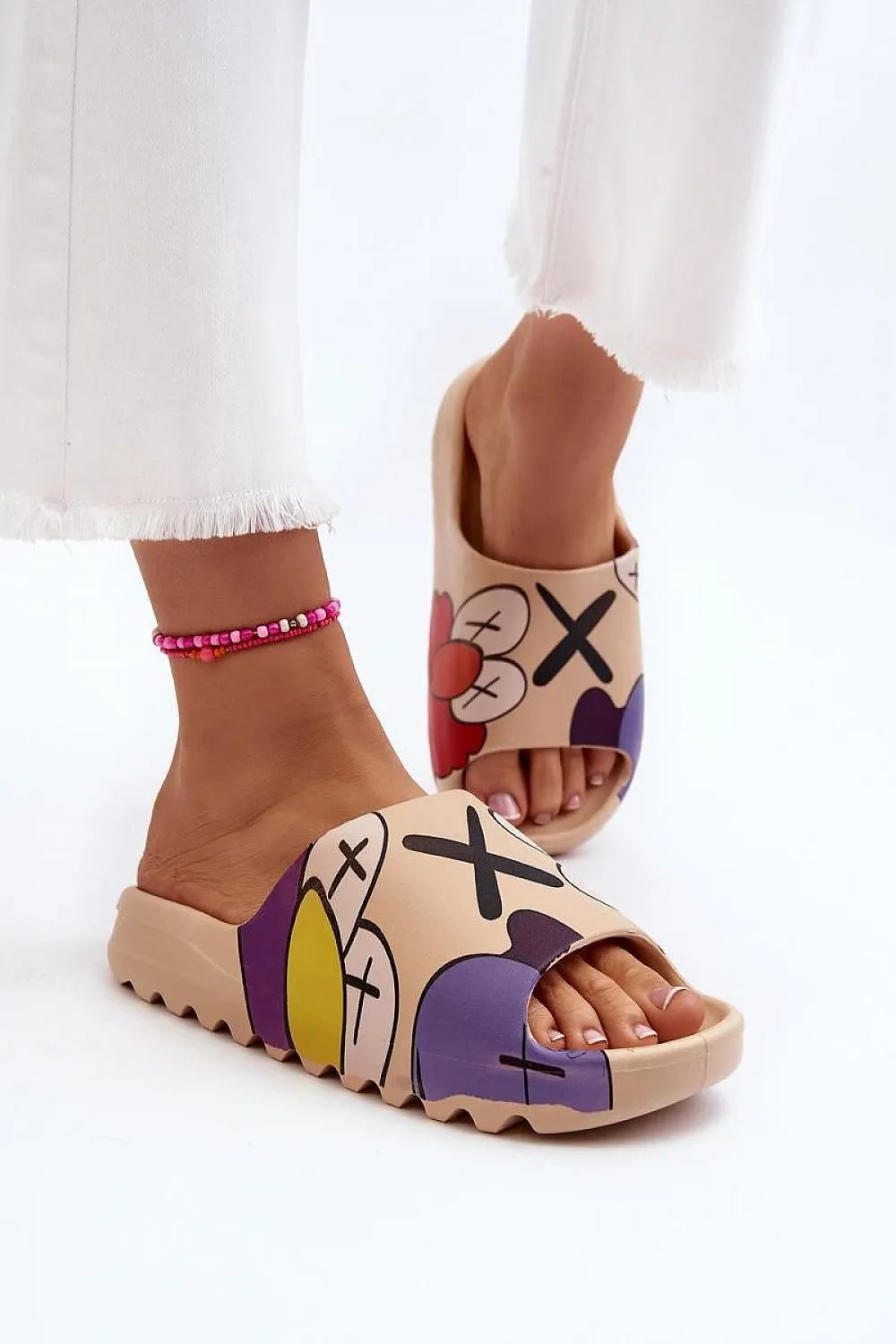 TEEK - Womens Graphic Rubber Slides