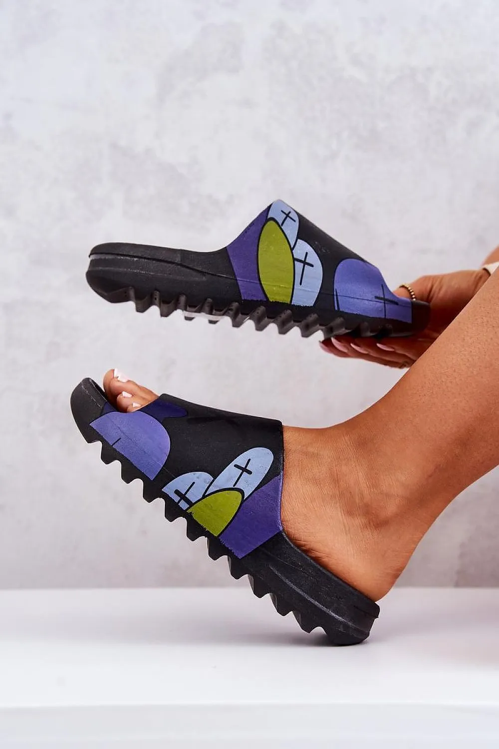 TEEK - Womens Graphic Rubber Slides