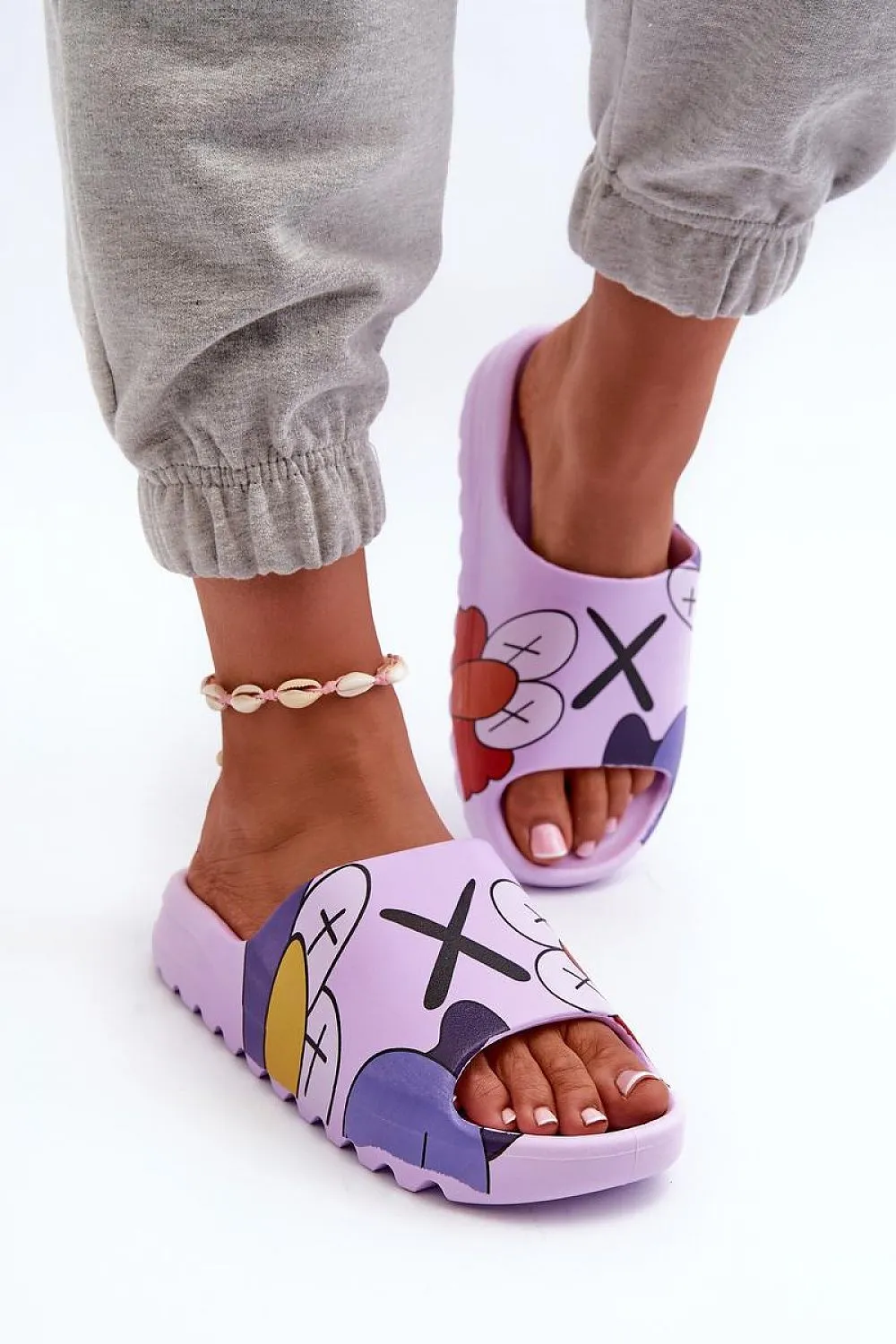 TEEK - Womens Graphic Rubber Slides