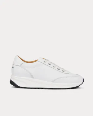 Trinity Leather Tonal White Low Top Sneakers