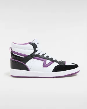 VANS Unisex Low Mid ComfyCush JMP Trainers - Black / White / Purple