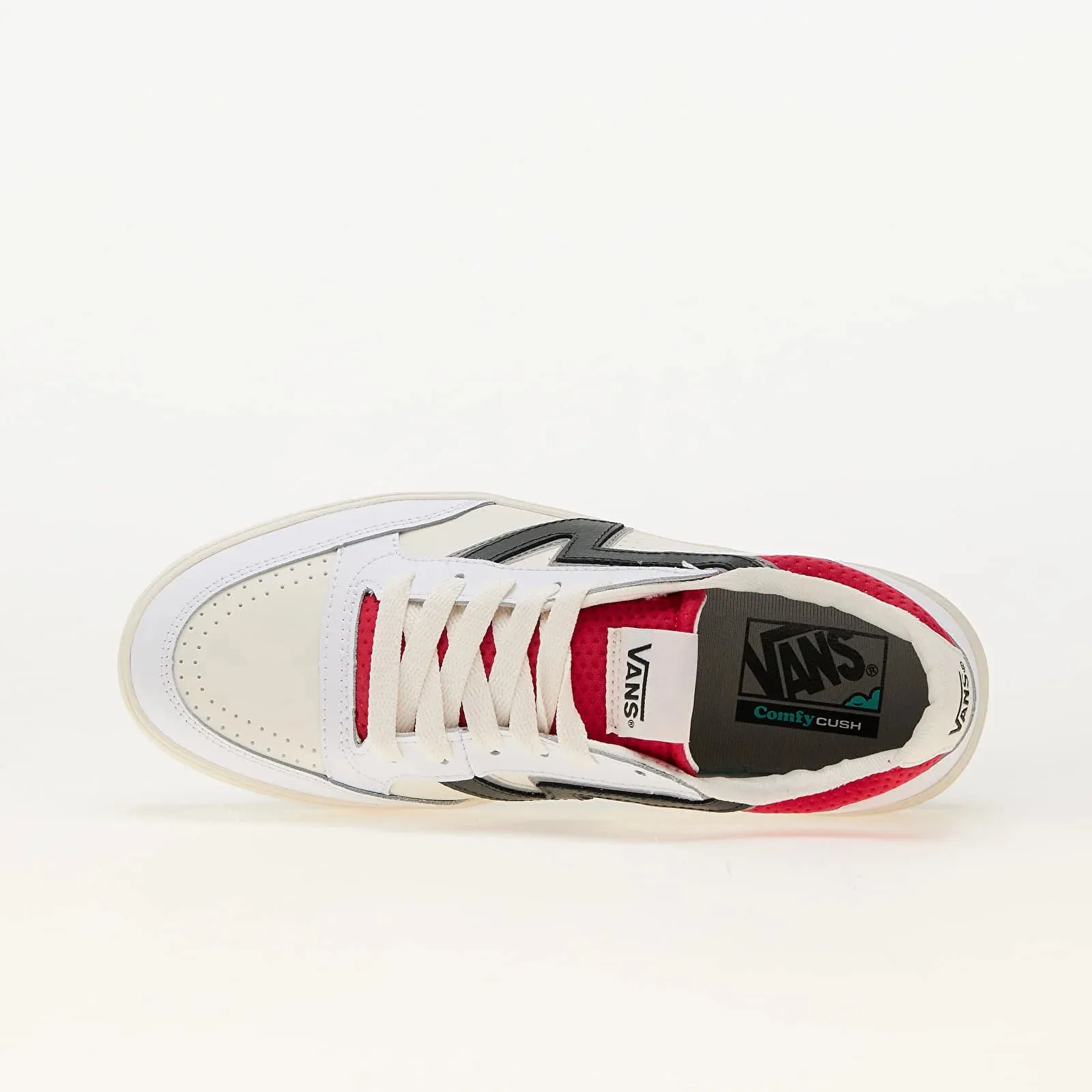 VANS Women's Lowland ComfyCush Leather Shoes Mixed Pop Marshmallow/Multi