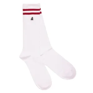 White Athletic Bamboo Socks V2