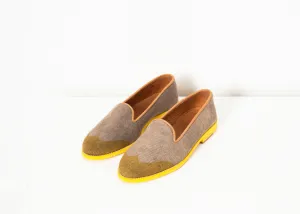 Wingtip Loafer in Yellow - Less Choice