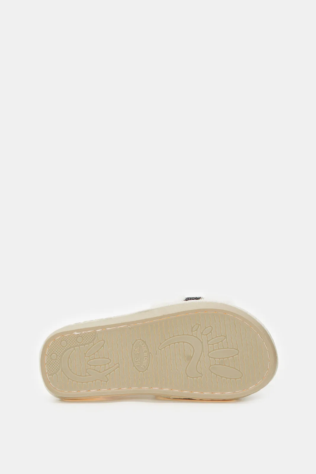 Women White Embellished Slipper