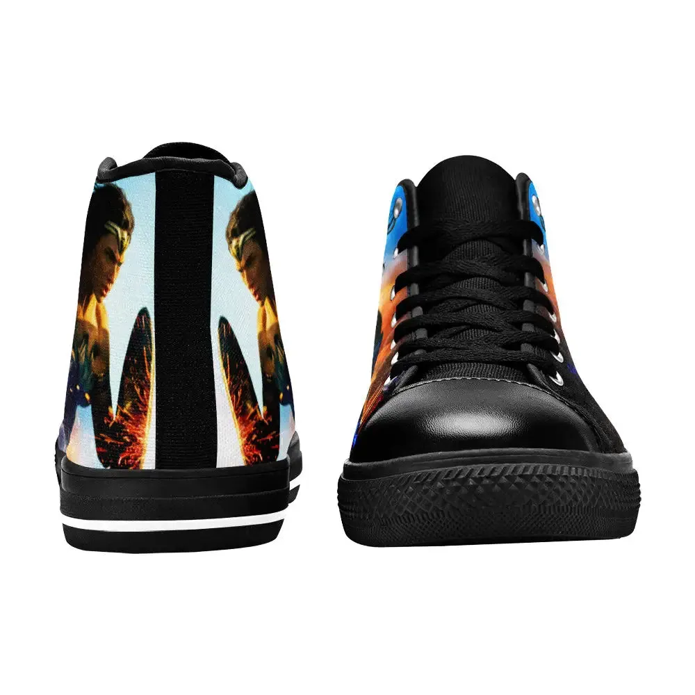 Wonder Woman Shoes High Top Sneakers for Kids and Adults