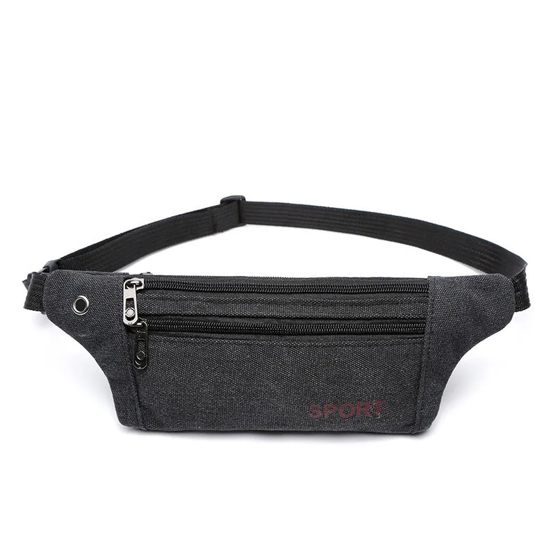 XIANGTUIBAO [LIMITED Time Special Offer] Men's and Women's Lightweight Three-Layer Canvas Phone Waist Crossbody Bag Sports Phone Waist Bag Phone Waist Bag Hot Sale