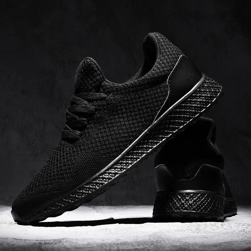Yeknu Men's Mesh Sneakers New Fly Weave Running Sport Shoes For Male Light Weight Comfortable Athletic Shoes Outdoor Shoes Big 39-48