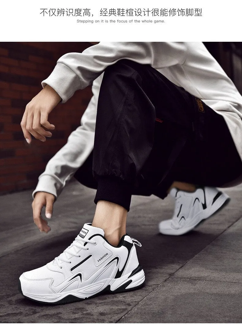 Yeknu NEW Men's Casual Shoes Fashion Teenager Outdoor Sports Athletic Walking Sneakers Student Training Shoes For Men Large Size 35-48