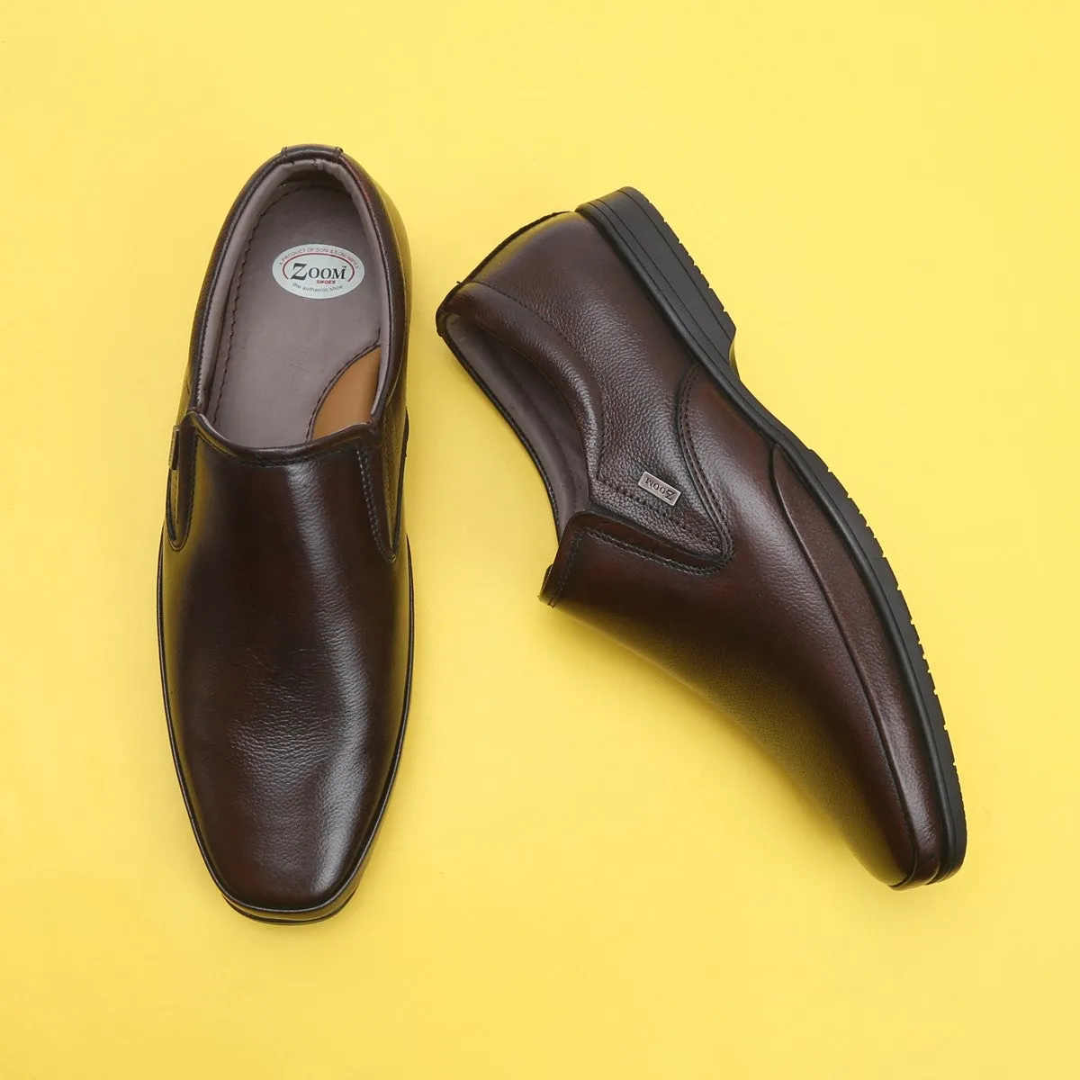 Zoom Shoes™ Genuine Leather Formals Slip-Ons for Men GM-23
